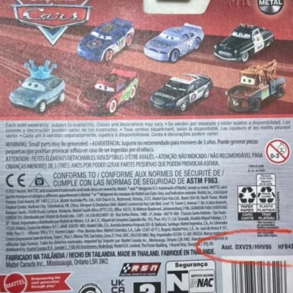 Disney Pixar Cars The King Mathew True Blue McCrew Metal Series Toy Car NIP 2022